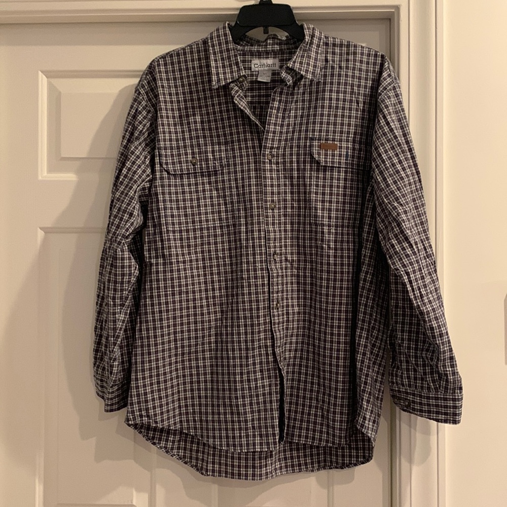 Carhartt plaid shirt size XL
